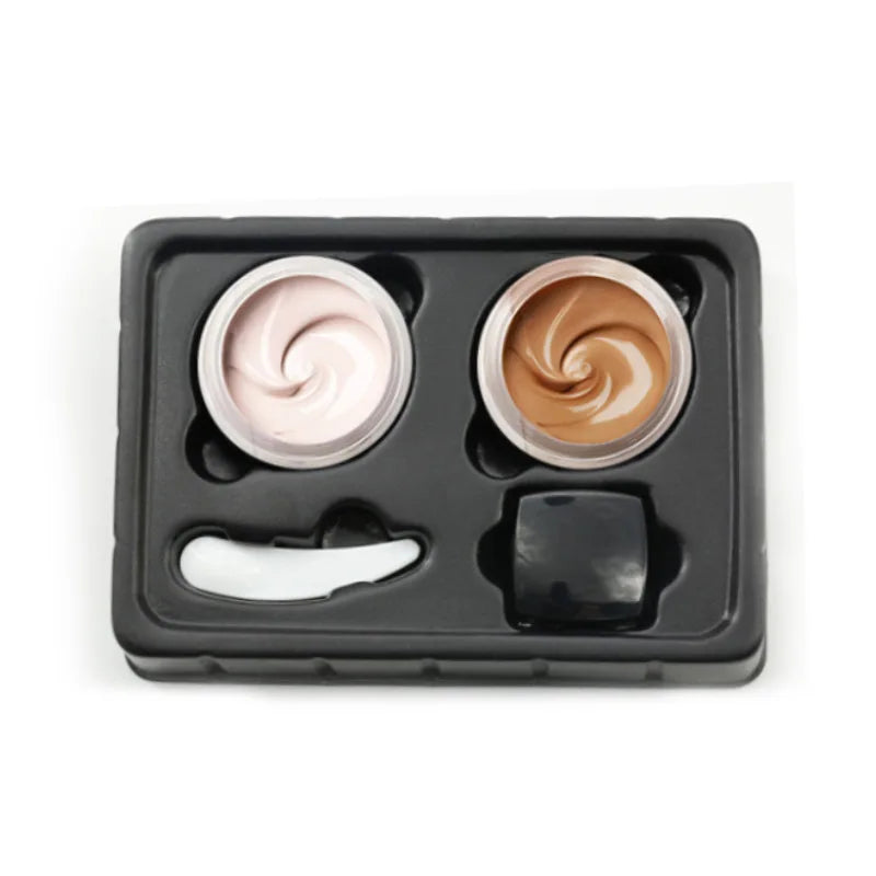 Two-color tattoo concealer waterproof and sweat-proof to cover birthmarks and scars long-lasting concealer foundation cream
