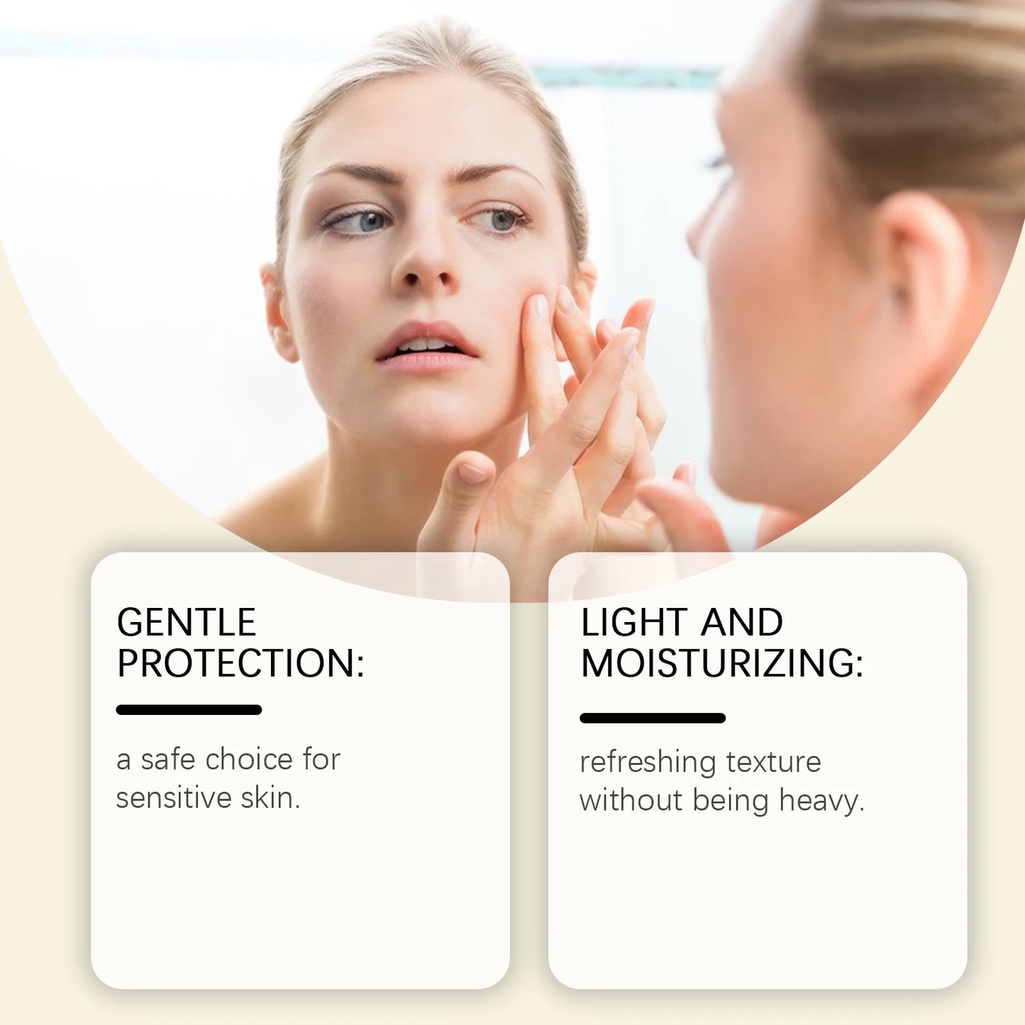Tallow Brightening Sunscreen Spf30+ Anti Sunburn UV Long-Lasting Sun Protection Waterproof Moisturizing Face Sunscreen Product