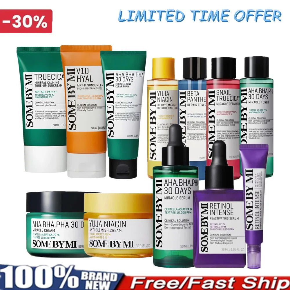 SOME BY MI - Repair Toner Retinol Serum Moisturizing Cream Centella Sunscreen Tea Tree Repair Essence Firming Korean Skin Care