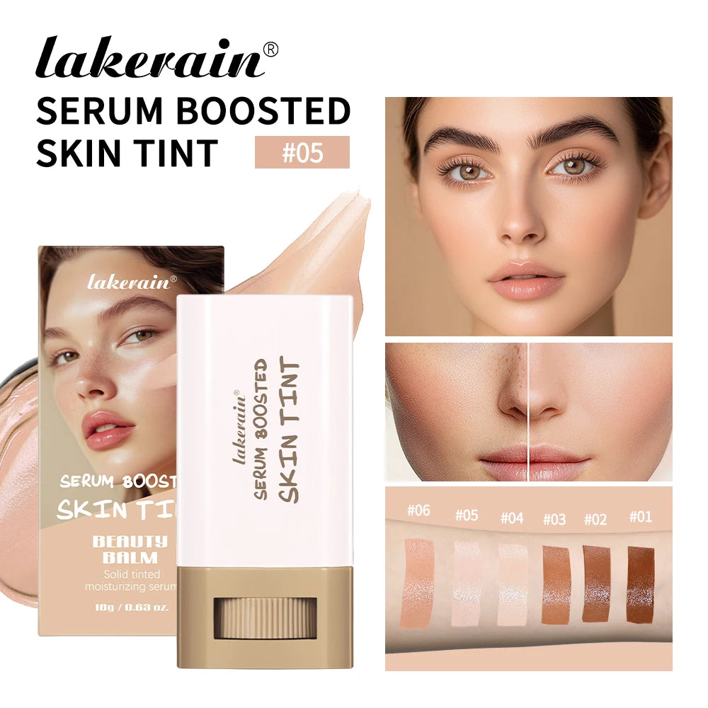 Foundation Stick Balm Skin Bronze Tint Eraser Foundation Stick Smooth Plumper Long-lasting Flawless Makeup Face Beauty Cosmetics