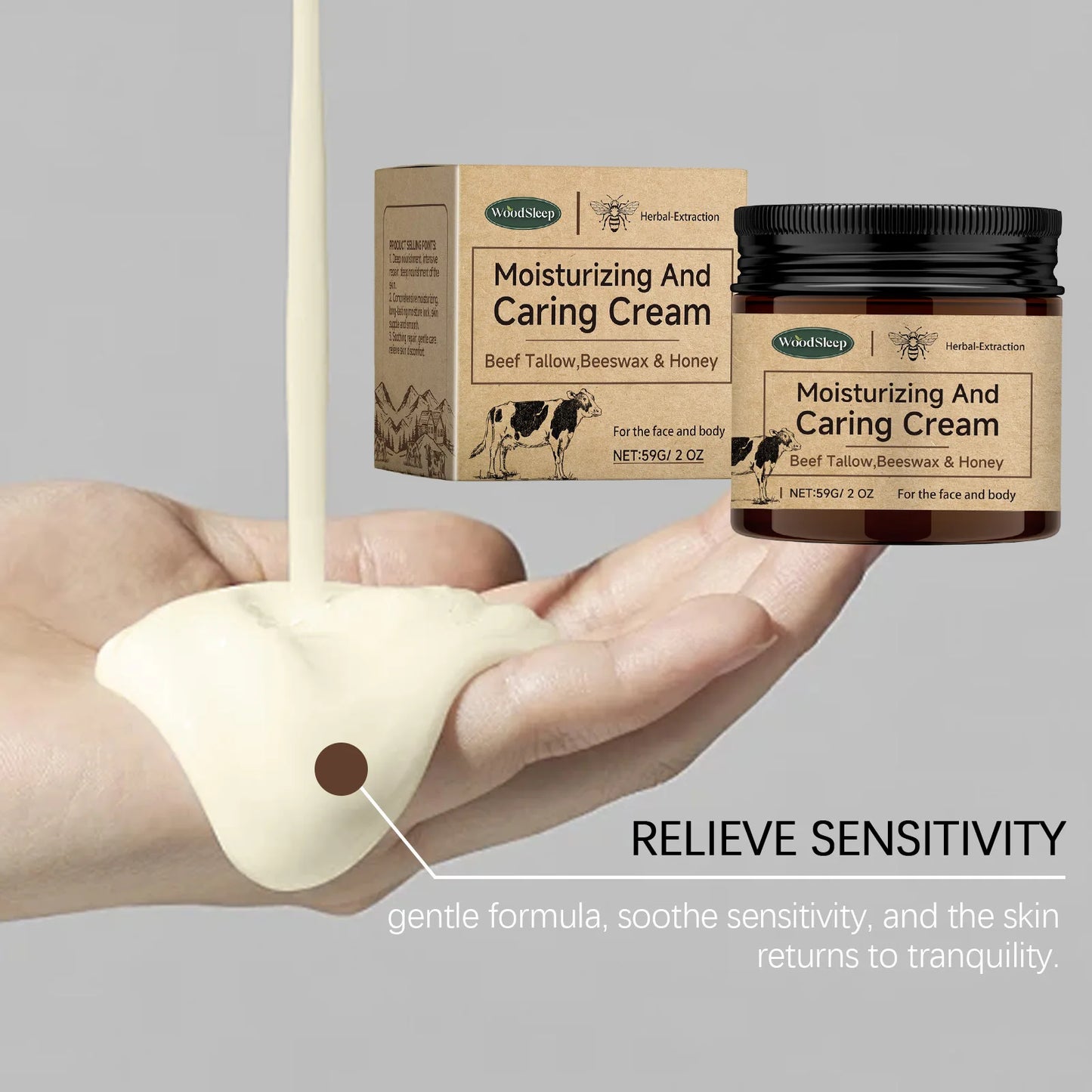 Woodsleep Body Moisturizing Cream Remove Acne Marks Oil Control Deeply Nourish Improve Dullness Bleaching Skin Care Lotions 59g