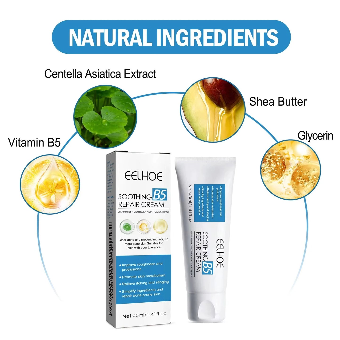B5 Repair Cream Moisturizing Hydrating Soothing Dry Chapped Redness Skin Nourishes Improve Sunscreen Beauty Face Cream Skin Care