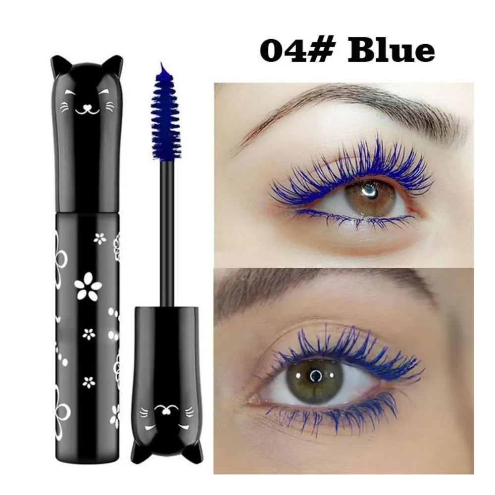 6-Color Mascara with Large Brush Head, Easy to Apply, Non-Clumping, Not Easy to Smudge, Mascara and Eyebrow Gel