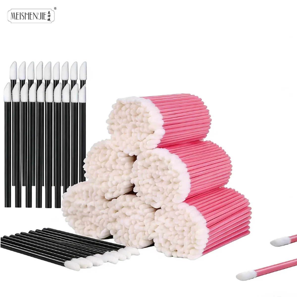 Lip Brush 5/100 Pcs Eyelash Brushes Applicators for Makeup Lip Brushes Lip Gloss Stick Lipstick Wands Set Cosmetic Makeup Tools
