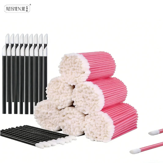 Lip Brush 5/100 Pcs Eyelash Brushes Applicators for Makeup Lip Brushes Lip Gloss Stick Lipstick Wands Set Cosmetic Makeup Tools