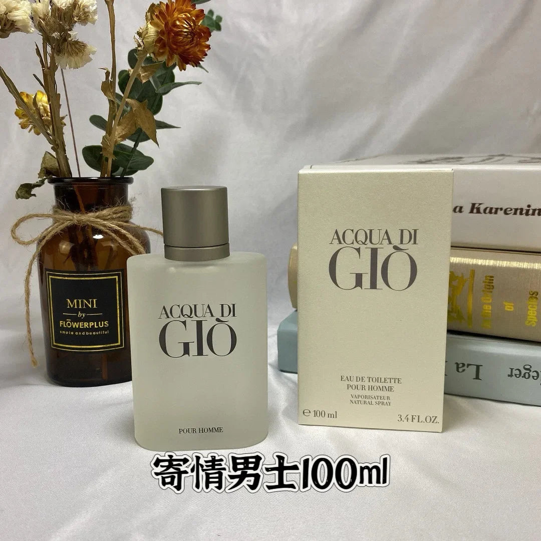 Classic Gio Homme Inspired Eau de Toilette for Men Aquatic Fresh Fragrance Long Lasting Oceanic & Citrus Scent Cologne Gift Set
