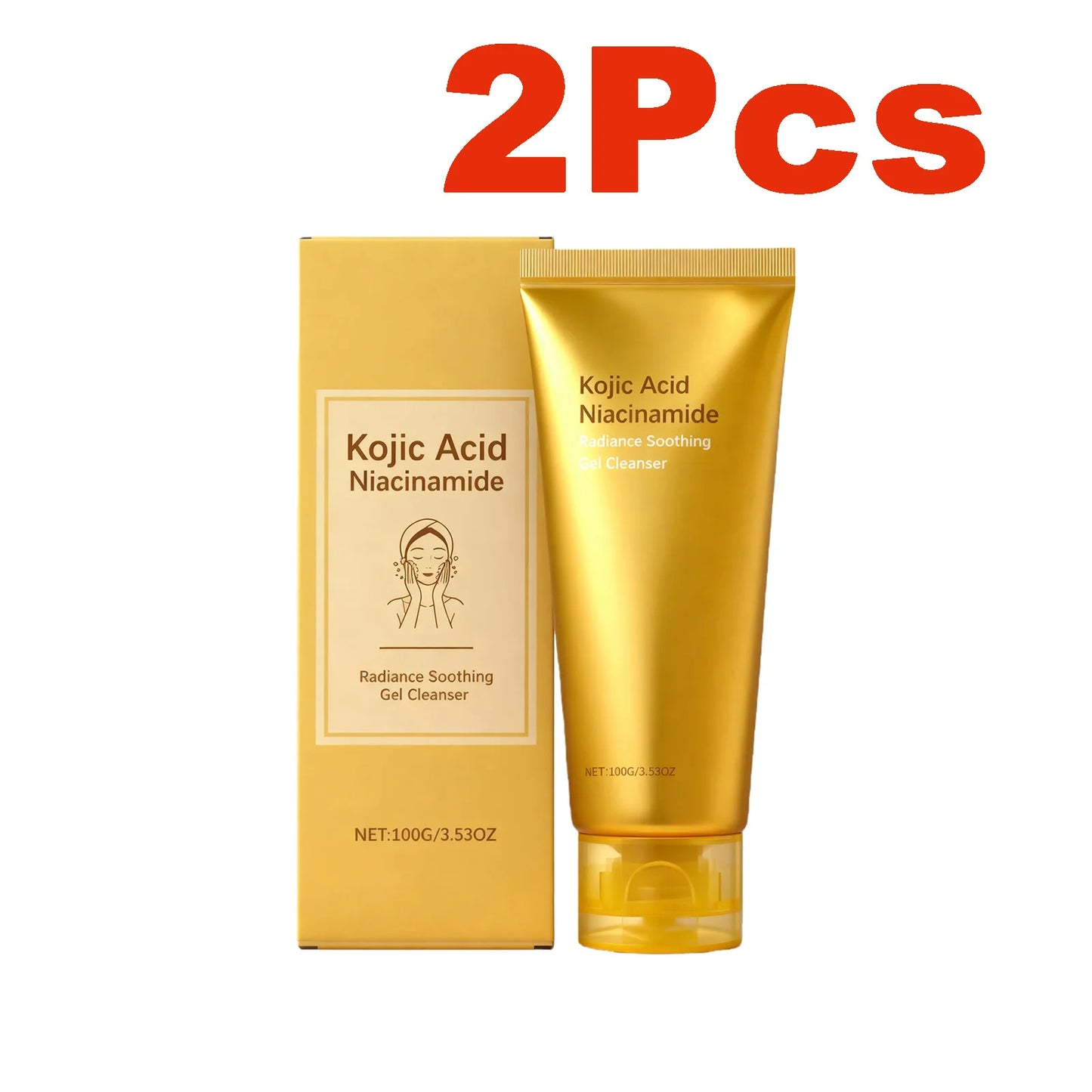 Radiance Soothing Gel Cleanser Skin Cleansing Brightening Hydrating Repair Face Foam Daily Cleanser for Sensitive Skin Skincare