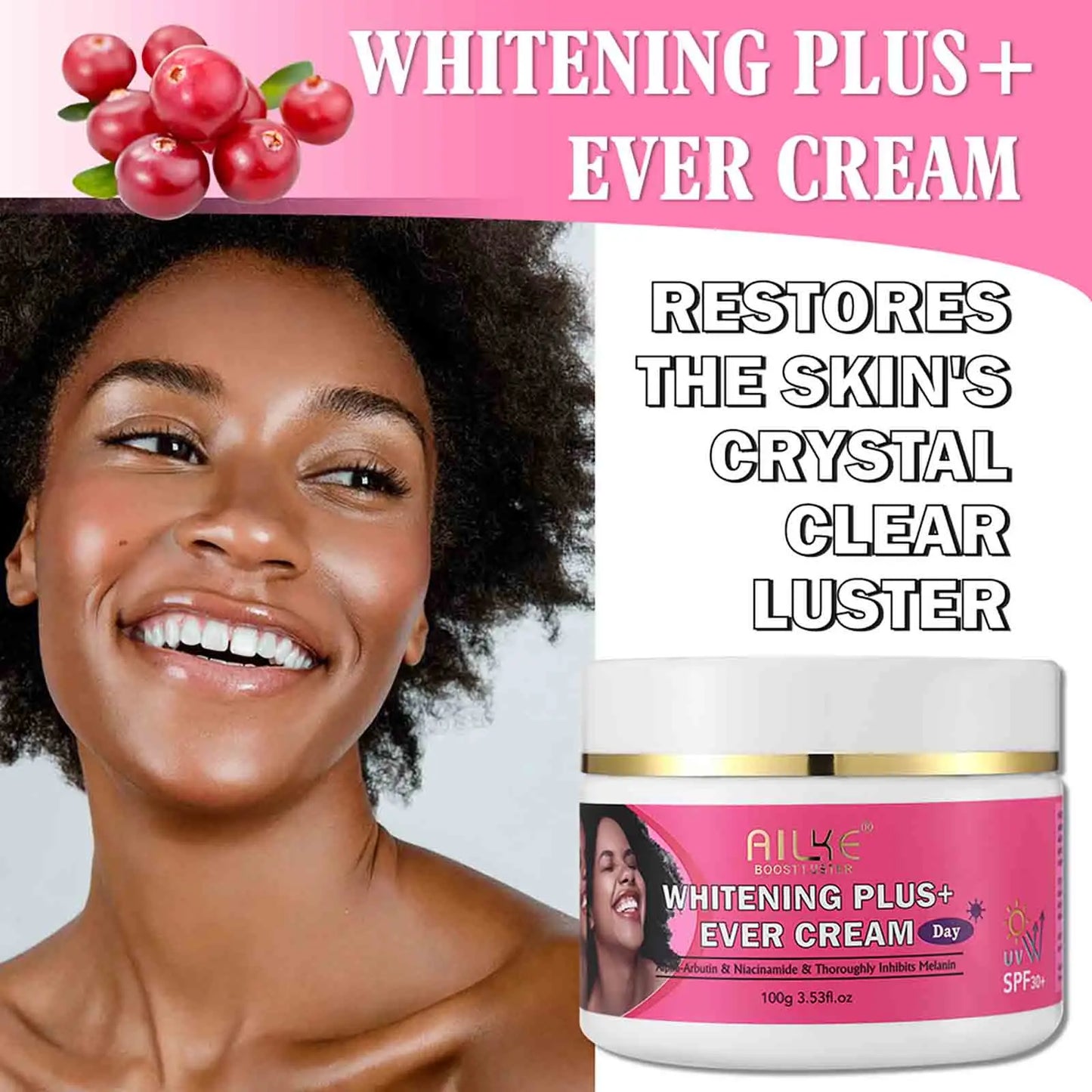 AILKE Women Skin Glowing Body Lotion, Moisturizing, Brightening, Nourishing, Smoothing Skin Cream, With AHA, Niacinamide