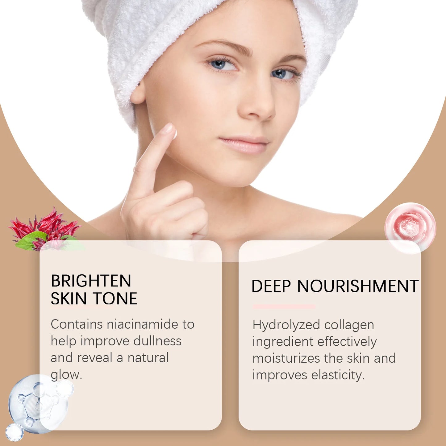 Lazy Face Cream Invisible Pores Cover Dark Spot Oil Control Brightening Foundation Base Concealer Moisturizing Isolation Cream