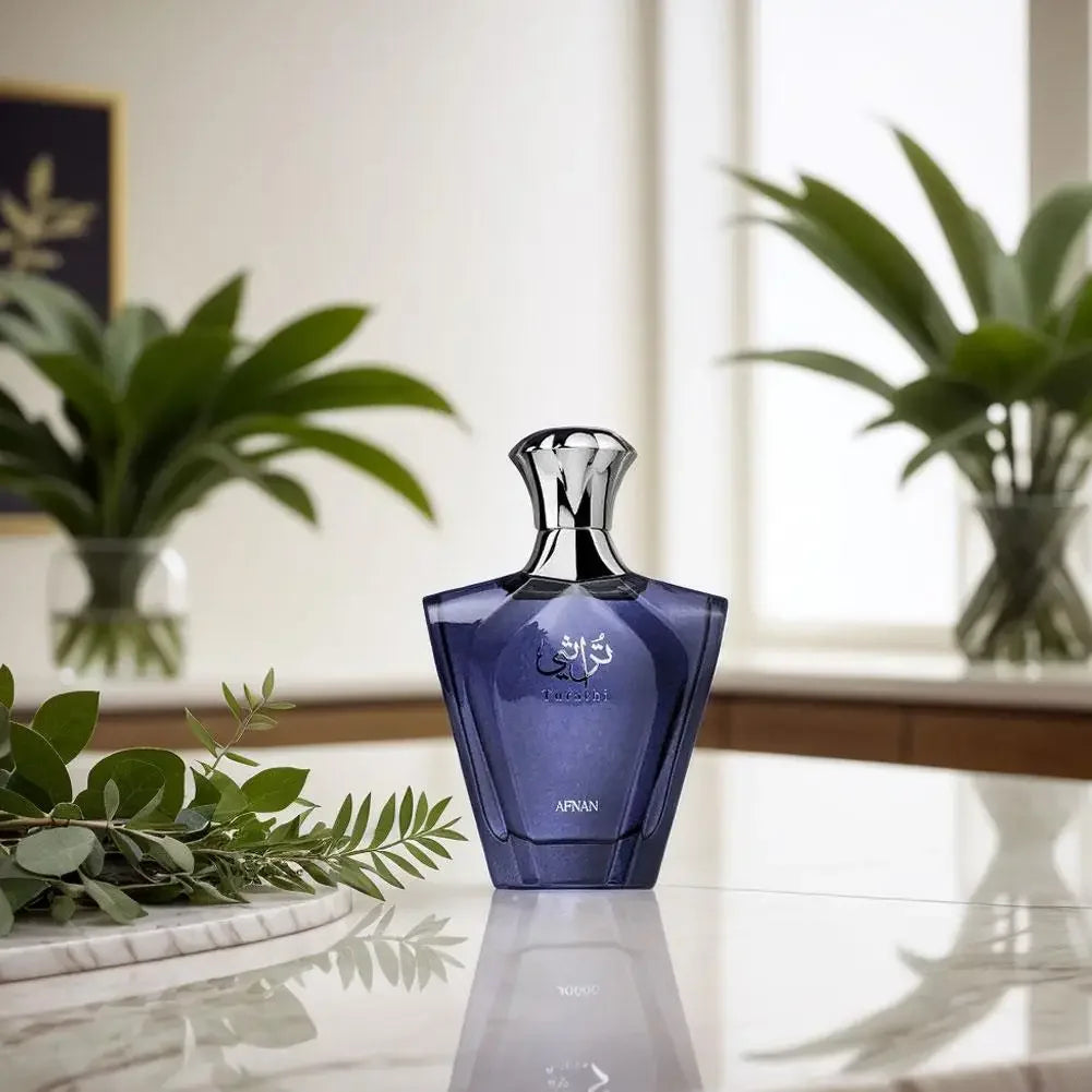 90ml Afnan Turathi Blue Eau de Parfum Spray for Men Long-Lasting Woody And Citrus Aromas Perfumes Masculinos Parfums Gifts