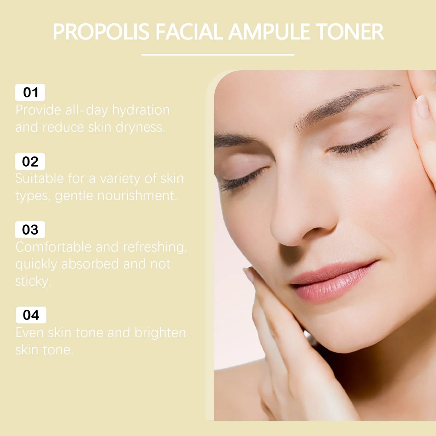 Honey Ceramide Facial Toner Moisturizing & Soothing Toner Improve Skin Barrier Nourishing Essence for Sensitive Skin Care
