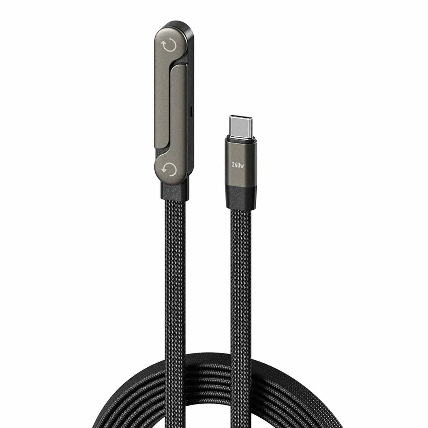 240W Fast Charging Foldable Phone Holder Data Cable 5 FT Fast Charging Cable Phone Tablet Foldable Holder for Android/Tablet