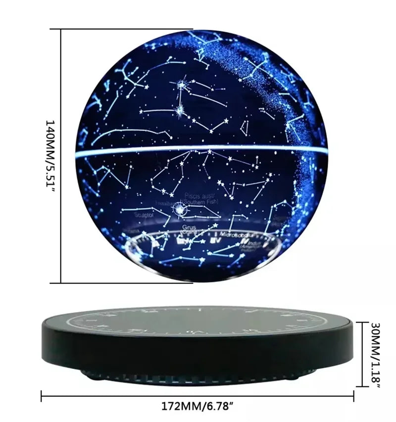 Levitating Magnetic Globe Table Starry Light Rechargeable Touch Control Floating Lamp Personalized Gift Office Home Decoration