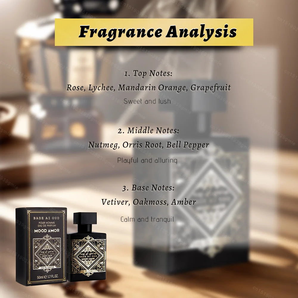 100Ml Unisex Woody Perfume Spray Fragrance Noble Mature High Quality Noble Selected Long Lasting Arabian Dubai Glory Flower Gift