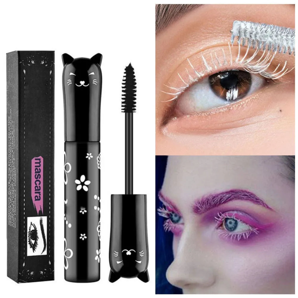6-Color Mascara with Large Brush Head, Easy to Apply, Non-Clumping, Not Easy to Smudge, Mascara and Eyebrow Gel