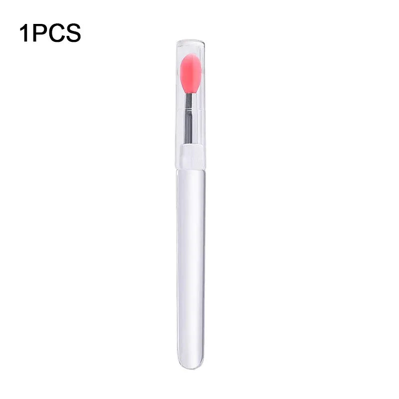 new 1/3pcs silicone lip brush disposable lip brush Lipstick Lipgloss Makeup Brushes HZS18