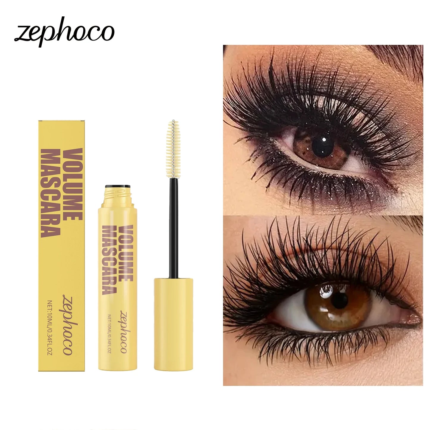 Volume Mascara Lengthening Eyelashes Curling Lasting Eyelash Extension Waterproof Mascara Natural Eyelash Enhance Eyes Cosmetic