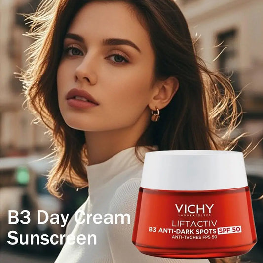 VICHY Original B3 Day Cream Sunscreen 48-Hour Anti-Spot Cream SPF50 Daytime Anti-Aging Moisturizer Korea Skincare 50ml