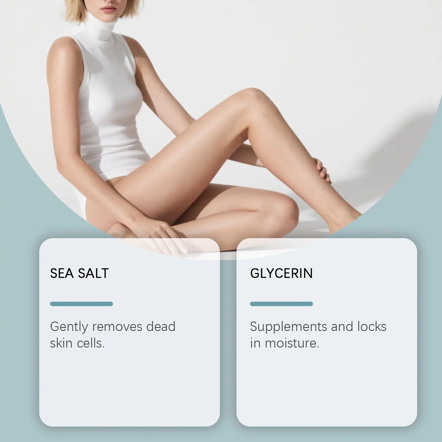 Sea Salt Body Scrub Brighten Skin Tone Deep Cleaning Dirt Unclog Pores Improve Skin Texture Antioxidant Gentle Exfoliating Scrub