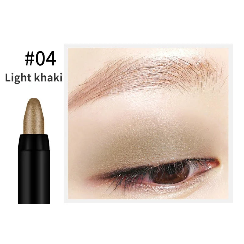 Bling Eye Shadow Pen 16 Colors Eyeshadow Stick Eyeshadow Palettes Women Bling Silkworm Pen Pearlescent Eye-shadow Glitter Pencil