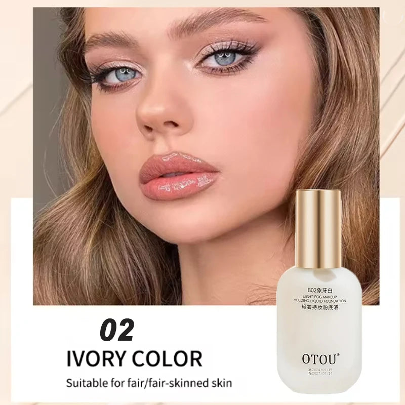 OTOU 30ml Liquid Foundation Concealer Long-Lasting BB Cream Waterproof Suitable for Dry to Oily Skin Brightening Skin Care