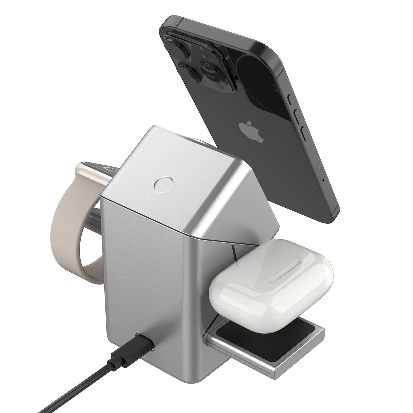 Magic Cube Spin Wireless Charger with Strong magnetic Force and 100W fast Charging, a new three-in-one desktop wireless char