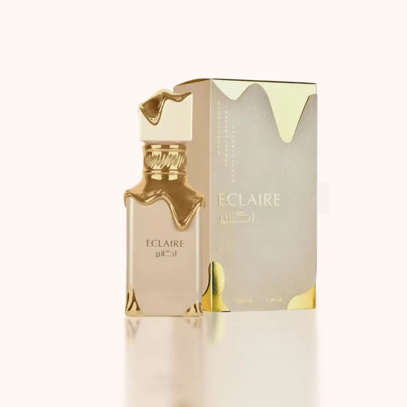 Lattafa Eclaire Vanilla Caramel Sweet Floral Eau de Parfum Long-Lasting Fragrance for Women 3.40 Ounce