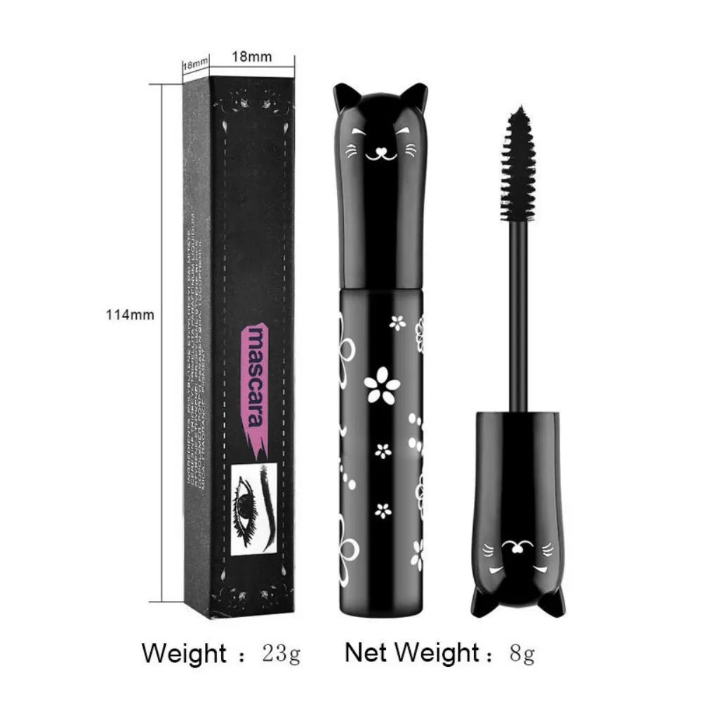 6-Color Mascara with Large Brush Head, Easy to Apply, Non-Clumping, Not Easy to Smudge, Mascara and Eyebrow Gel