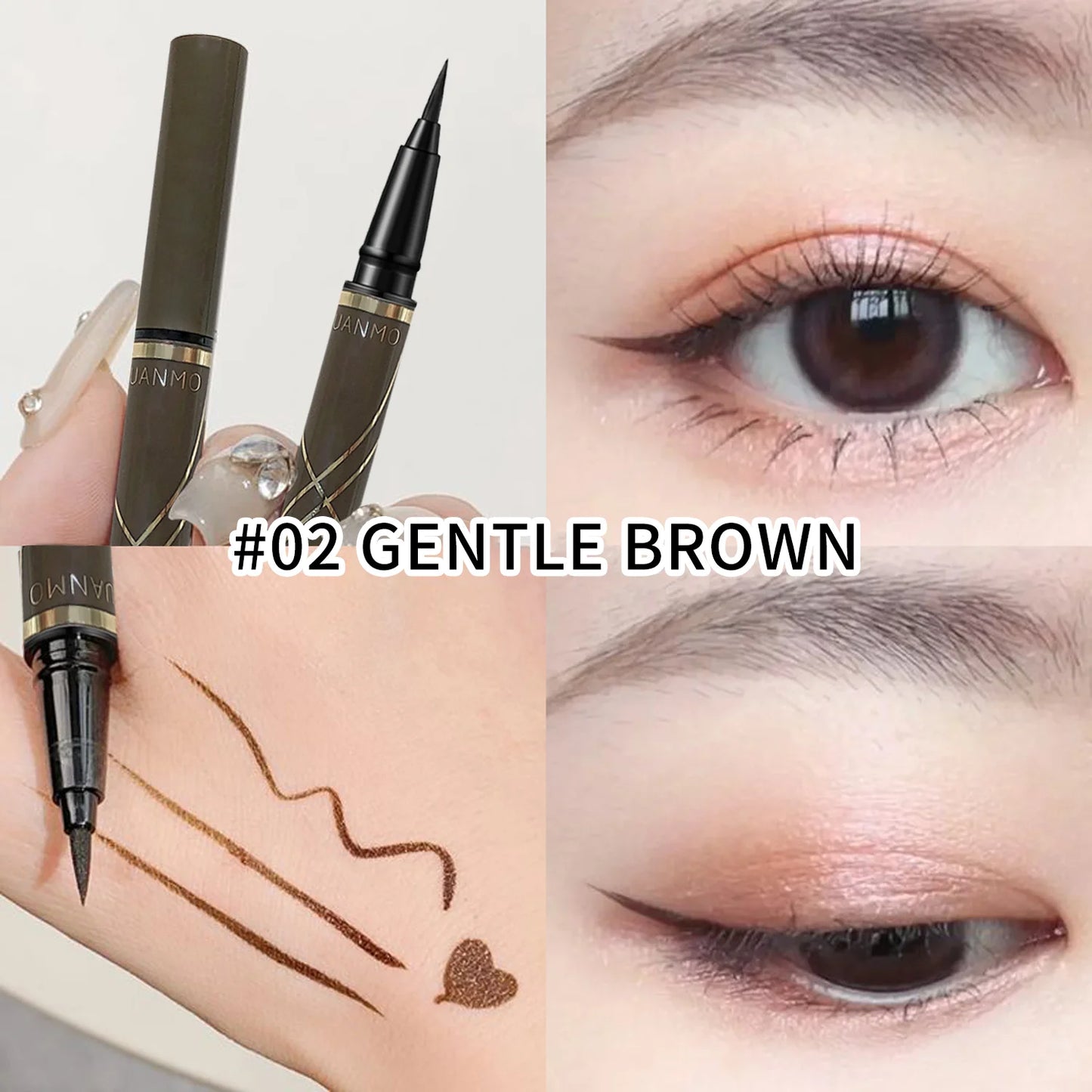 Slim Gel Eyeliner Pen – Smooth & Waterproof, Smudge-Proof, High-Pigment, Easy Glide, Multi-Color, Long-Lasting Eye Makeup