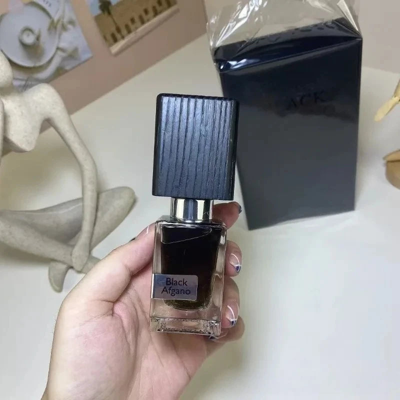 Aromatic Woody Unisex Perfume 30ml Long Lasting Elegant Fragrance with Green Leaves Warm Tobacco Coffee Oud Resin Incense Aroma