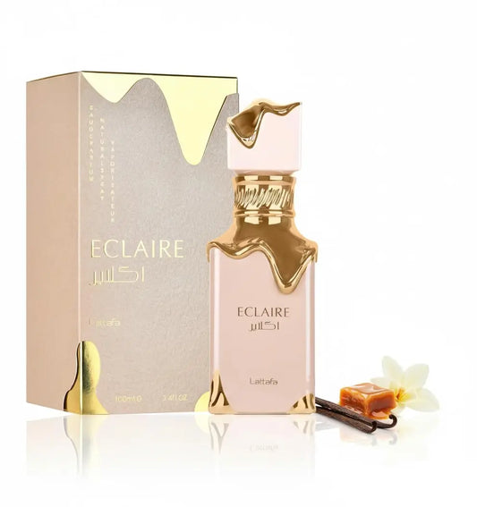 Lattafa Eclaire Perfume Spray- Vanilla, Caramel, Sweet, Floral  - Eau de Parfum Long-Lasting Fragrance for women 3.4oz / 100 ml