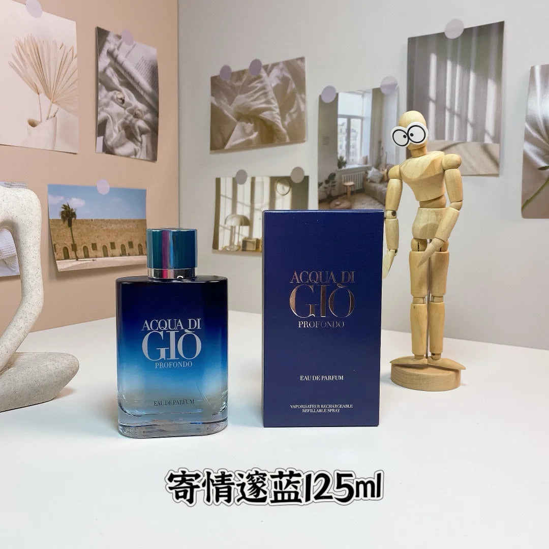 Classic Gio Homme Inspired Eau de Toilette for Men Aquatic Fresh Fragrance Long Lasting Oceanic & Citrus Scent Cologne Gift Set