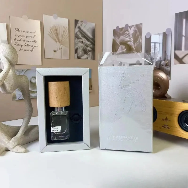 Aromatic Woody Unisex Perfume 30ml Long Lasting Elegant Fragrance with Green Leaves Warm Tobacco Coffee Oud Resin Incense Aroma
