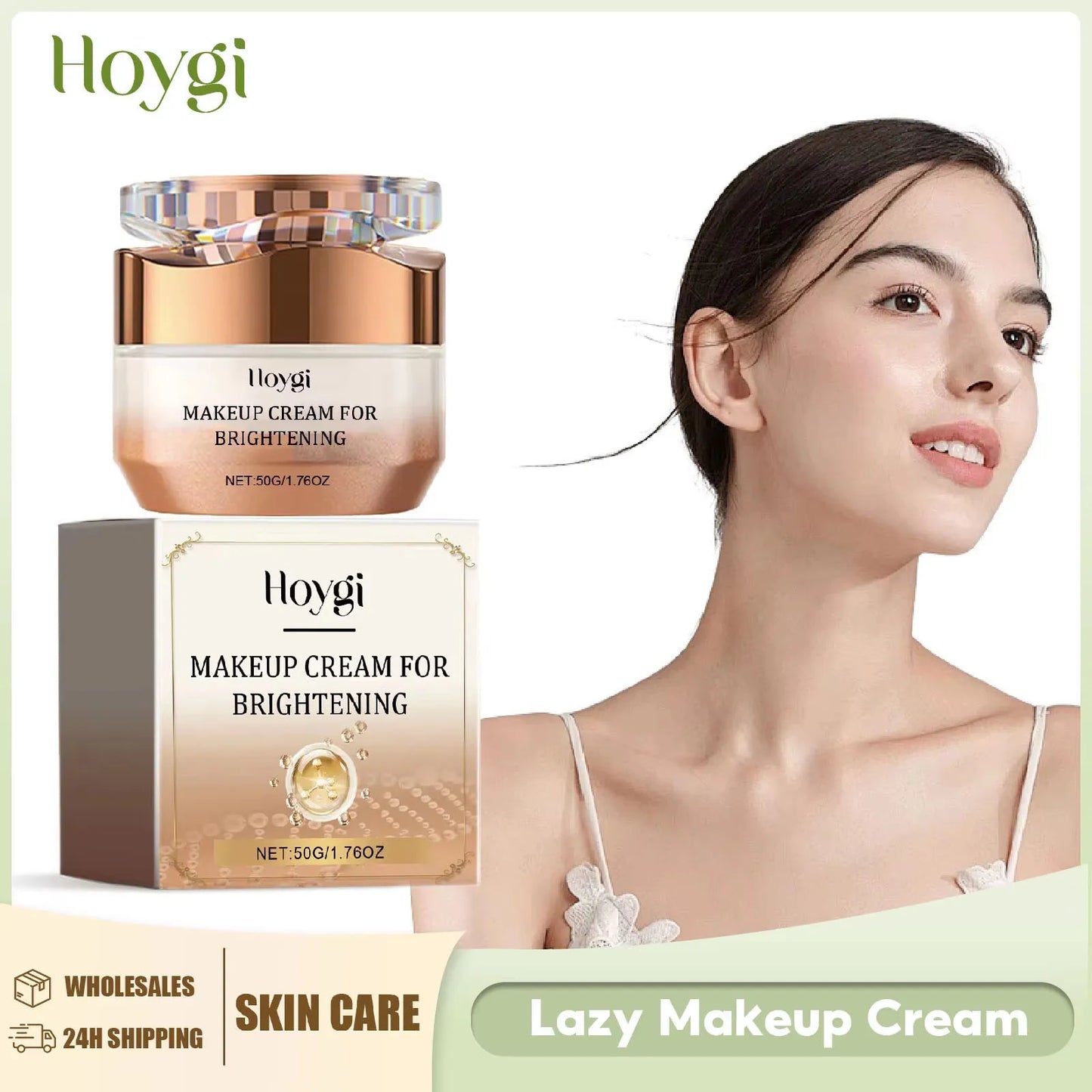 Lazy Face Cream Invisible Pores Cover Dark Spot Oil Control Brightening Foundation Base Concealer Moisturizing Isolation Cream