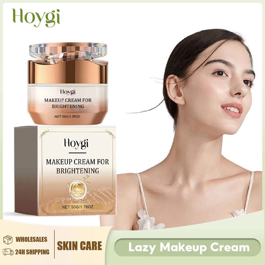 Lazy Face Cream Invisible Pores Cover Dark Spot Oil Control Brightening Foundation Base Concealer Moisturizing Isolation Cream