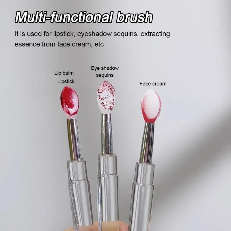new 1/3pcs silicone lip brush disposable lip brush Lipstick Lipgloss Makeup Brushes HZS18