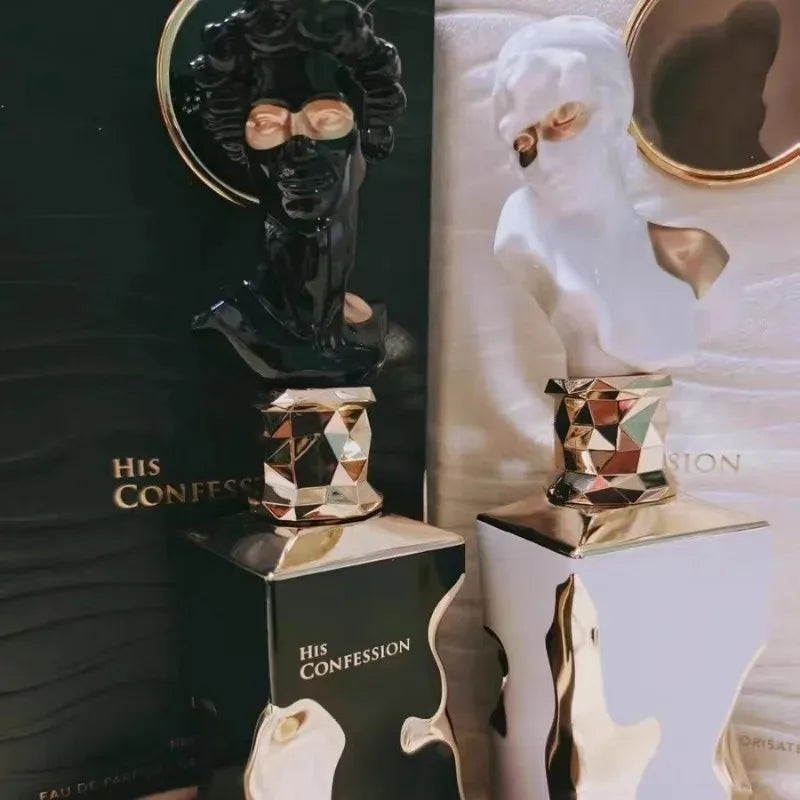 Lattafa His Confession Eau de Parfum Spray 100ml Original Arab Perfumes Lasting Charm Floral Pheromones Perfume for Women Makeup