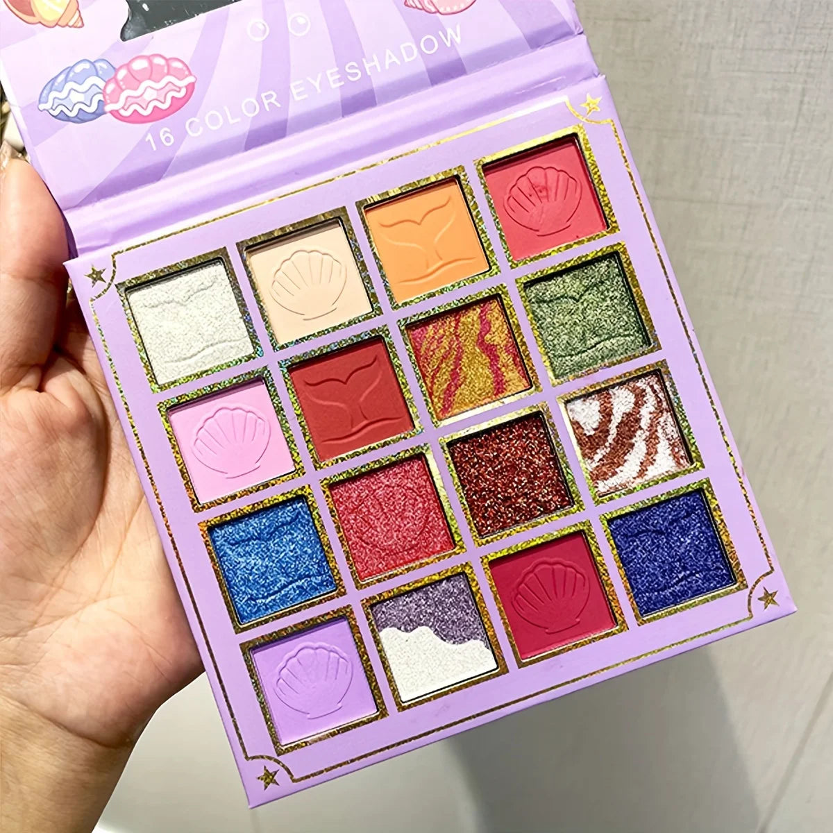 16 Shades Eyeshadow Makeup Palette Shimmer Matte Metallic High Pigmented Neutral Bold Waterproof Eyes Shadow Make Up Set