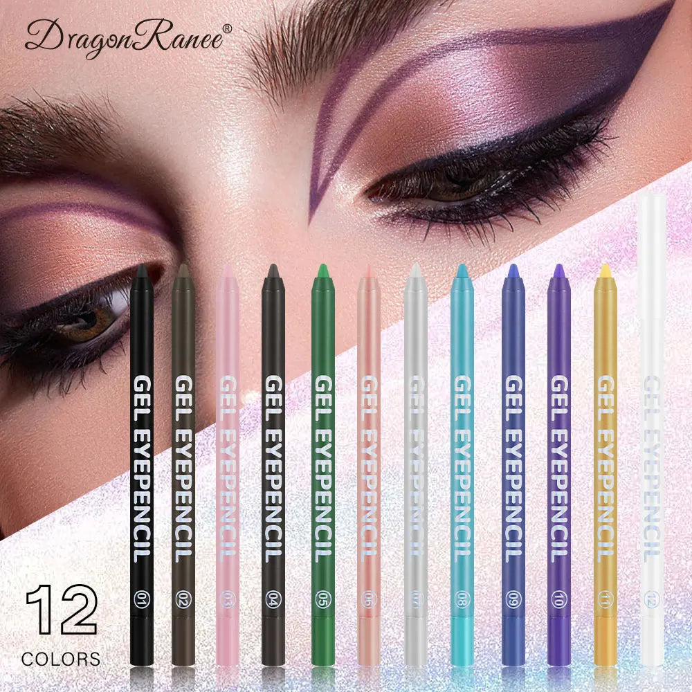 Eyeliner Set, Long-Lasting, Long-Lasting, Anti-Smudge-Proof Eyeliner, Waterproof, Sweat-Proof, Non-Removable, Beginner's One-Stroke Molded Eyeliner Set