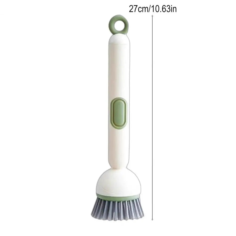 Rotating Soap-Dispensing Pot Brush