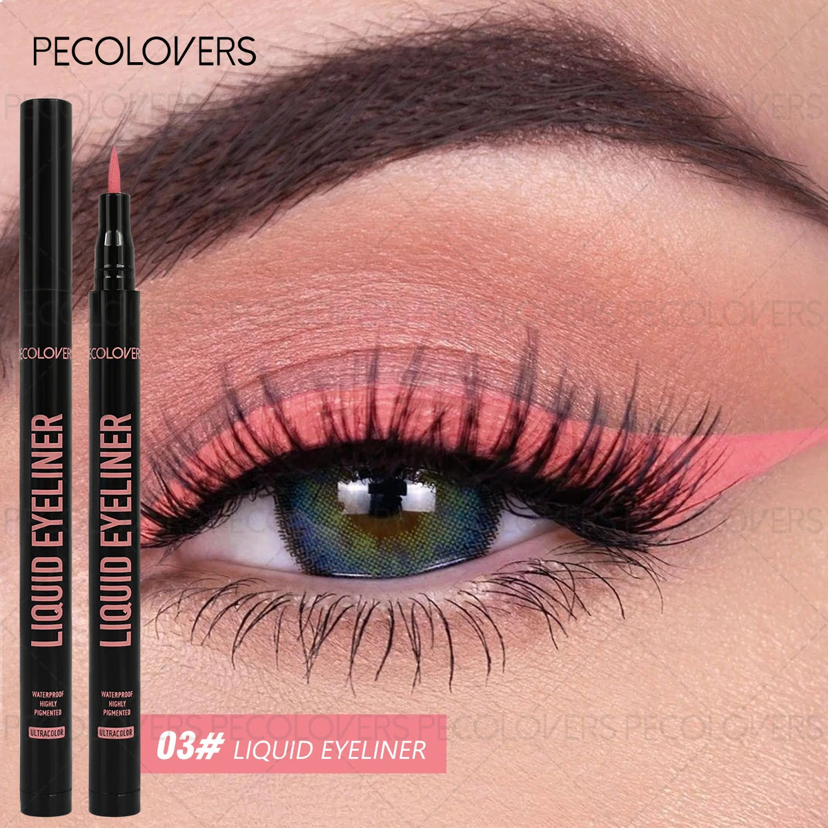 Sweatproof Colorful Eyeliner Pens,Fast Drying,Easy Coloring,Liquid Eyeliner Pencil,Ideal for Daily and Party Makeup