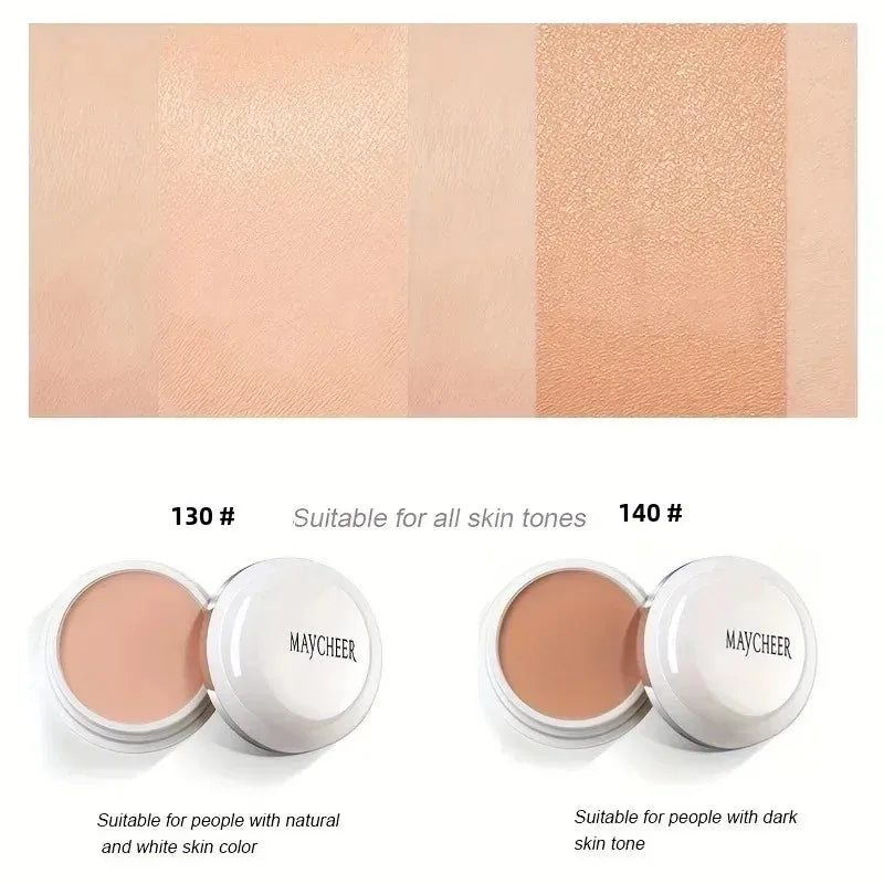 MAYCHEER Full Coverage Concealer Cover Anti-Dark-Circle & Freckle Long-Lasting Waterproof Foundation Face Makeup Base Cosmetic