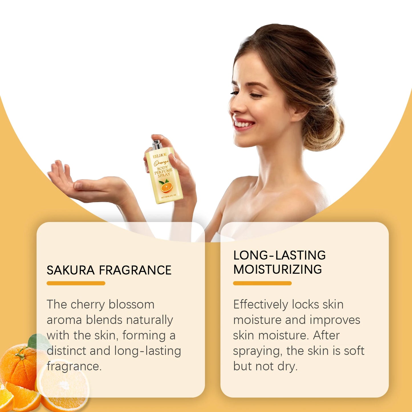 Body Perfume Long-Lasting Fragrance Spray with and Soothing Scent Clean Cruelty Free Hair Body Perfume Spray for Women