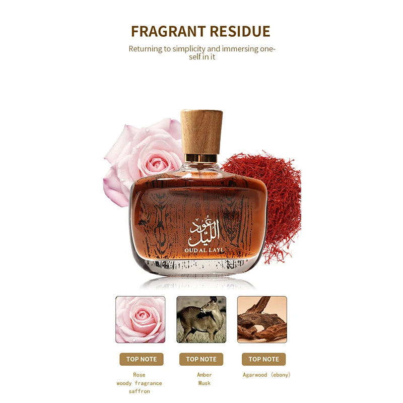 Oriental Arabian Women Perfume Middle Eastern Brand Sandalwood Perfume High Quality Long-lasting Charm Fragrance Strong Perfume