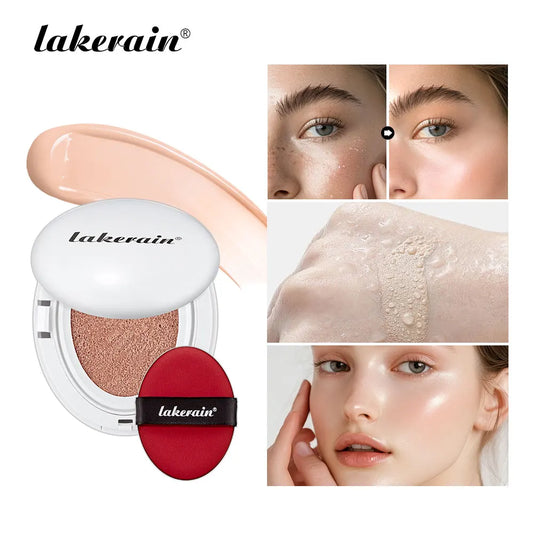 Glow CC Cream Cushion Natural Concealer Whitening Long-lasting Moisturizing Oil Control Foundation Face Base Makeup Cosmetic