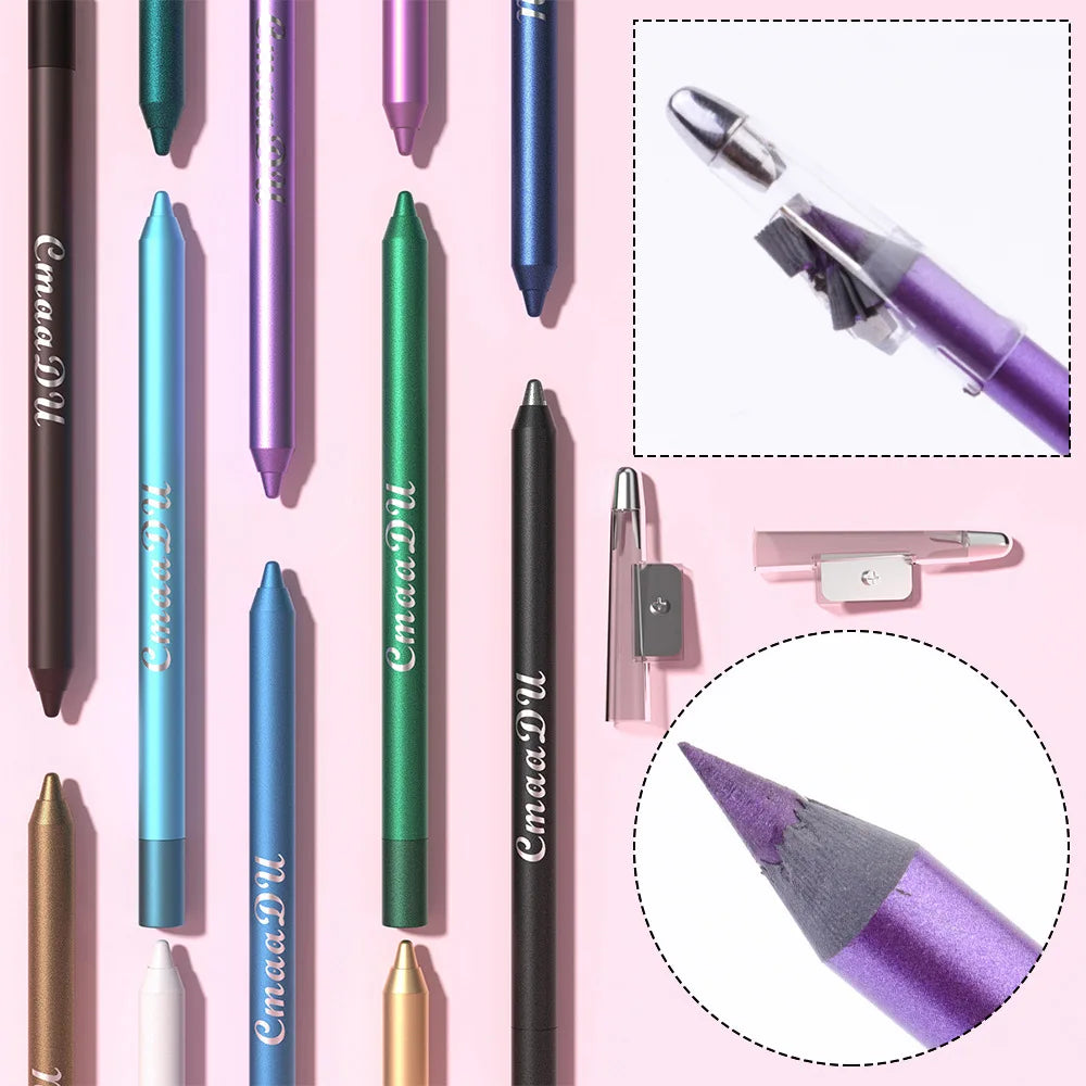 Waterproof Eyeliner Pencil Set A Combination of Multiple Colors Creates The Perfect eye Makeup Shimmering Multi-Color Eyeshadow