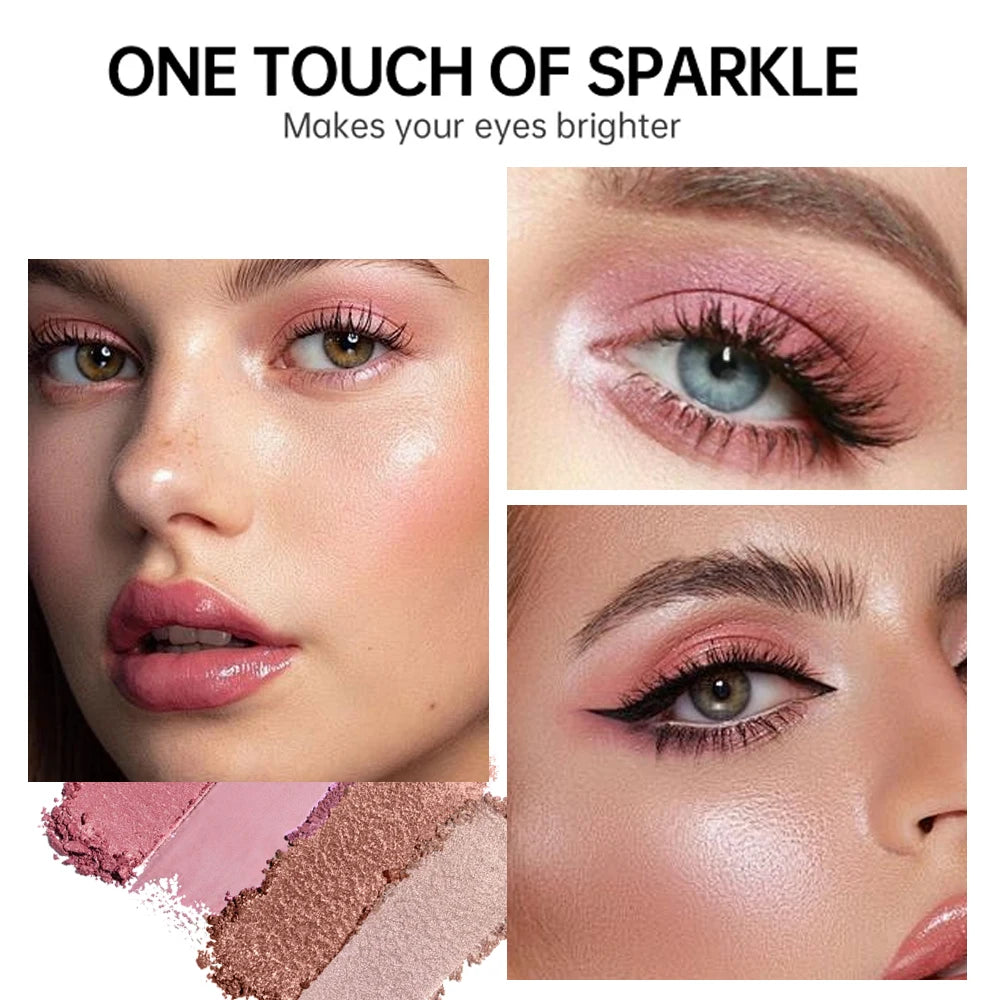 12 Color Eye Shadow Pallete Matte Pearl Eyeshadow Girl Beginner Makeup Nude Pink Eyeshadow Low Saturation All Matte Eye Pigment