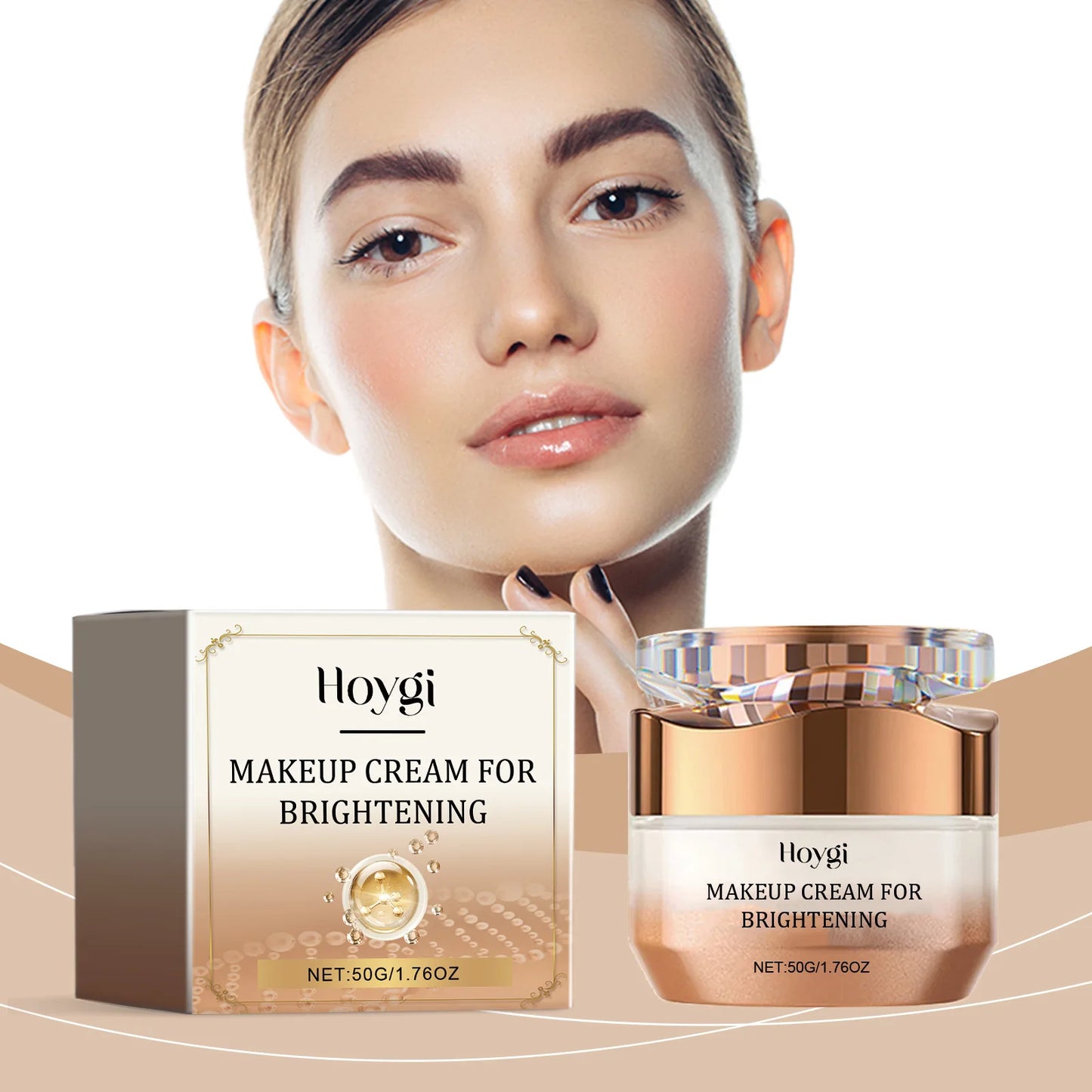 Lazy Face Cream Invisible Pores Cover Dark Spot Oil Control Brightening Foundation Base Concealer Moisturizing Isolation Cream