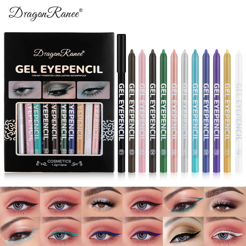 Eyeliner Set, Long-Lasting, Long-Lasting, Anti-Smudge-Proof Eyeliner, Waterproof, Sweat-Proof, Non-Removable, Beginner's One-Stroke Molded Eyeliner Set