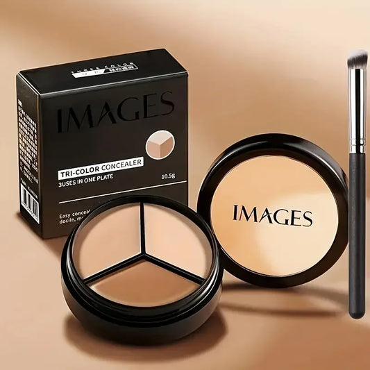 3-in-1 Face Concealer Makeup 3 Color Concealer Perfect Concealer for Blemishes,Dark Circles and Contours Balm for All Skin Types